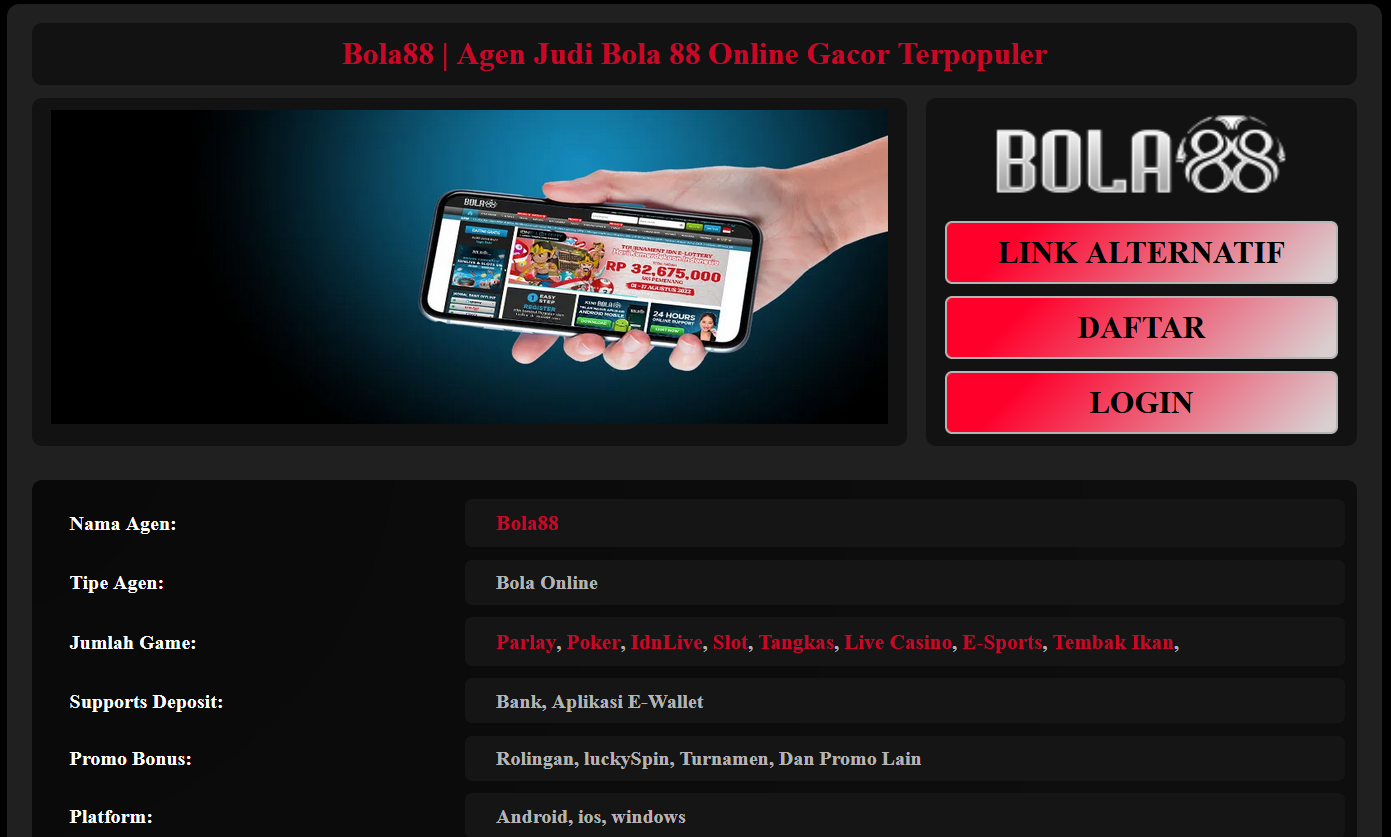 Bola88 Link alternatif Bola88 Bola88 Login